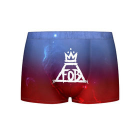 Мужские трусы 3D с принтом FALL OUT BOY SPACE COLLECTION в Екатеринбурге, 50% хлопок, 50% полиэстер | классическая посадка, на поясе мягкая тканевая резинка | fall out boy | logo | music | pop | rock | альтернатива | металл | музыка | музыкальный | поп | рок