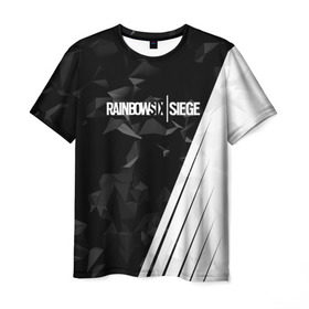 Мужская футболка 3D с принтом RAINBOW SIX SIEGE в Екатеринбурге, 100% полиэфир | прямой крой, круглый вырез горловины, длина до линии бедер | rainbow | rainbow six | siege | six | игры | шутер
