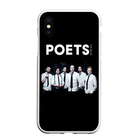 Чехол для iPhone XS Max матовый с принтом Poets of the Fall в Екатеринбурге, Силикон | Область печати: задняя сторона чехла, без боковых панелей | a fan | alternative ro | finland | finnish rock band | music | poets of the fall | rock | альтернативный рок | инди рок | марко сааресто | маркус каарлонен | музыка | олли тукиайнен | пост гранж | поэты осени | рок | симфонический рок