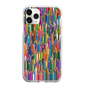 Чехол для iPhone 11 Pro матовый с принтом Разноцветные карандаши в Екатеринбурге, Силикон |  | Тематика изображения на принте: дизайнер | карандаш | палитра | паттерн | радуга | рисование | рисунок | художник | цвет | цветной | школа