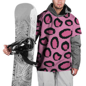 Накидка на куртку 3D с принтом Розовый гепард в Екатеринбурге, 100% полиэстер |  | Тематика изображения на принте: африка | животное | леопард