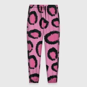 Мужские брюки 3D с принтом Розовый гепард в Екатеринбурге, 100% полиэстер | манжеты по низу, эластичный пояс регулируется шнурком, по бокам два кармана без застежек, внутренняя часть кармана из мелкой сетки | африка | животное | леопард