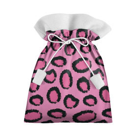 Подарочный 3D мешок с принтом Розовый гепард в Екатеринбурге, 100% полиэстер | Размер: 29*39 см | Тематика изображения на принте: африка | животное | леопард