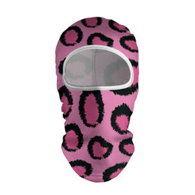 Балаклава 3D с принтом Розовый гепард в Екатеринбурге, 100% полиэстер, ткань с особыми свойствами — Activecool | плотность 150–180 г/м2; хорошо тянется, но при этом сохраняет форму. Закрывает шею, вокруг отверстия для глаз кайма. Единый размер | африка | животное | леопард