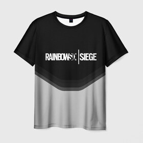 Мужская футболка 3D с принтом RAINBOW SIX SIEGE в Екатеринбурге, 100% полиэфир | прямой крой, круглый вырез горловины, длина до линии бедер | 