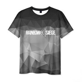 Мужская футболка 3D с принтом RAINBOW SIX SIEGE в Екатеринбурге, 100% полиэфир | прямой крой, круглый вырез горловины, длина до линии бедер | rainbow | rainbow six | siege | six | игры | шутер