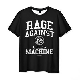 Мужская футболка 3D с принтом Rage Against the Machine в Екатеринбурге, 100% полиэфир | прямой крой, круглый вырез горловины, длина до линии бедер | Тематика изображения на принте: rage against the machine | альтернативный | америка | американская рок группа | брэд уилк | жанр | зак де ла роча | калифорния | лос анджелес | метал | музыка | ню метал | рок | рэп метал | рэп рок | рэпкор | сша