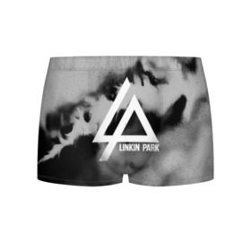 Мужские трусы 3D с принтом LINKIN PARK GRAY ABSTRACT ROCK в Екатеринбурге, 50% хлопок, 50% полиэстер | классическая посадка, на поясе мягкая тканевая резинка | linkin park | logo | music | pop | rock | альтернатива | металл | музыка | музыкальный | поп | рок | честер беннингтон