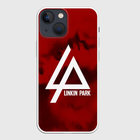 Чехол для iPhone 13 mini с принтом LINKIN PARK COLOR RED MUSIC в Екатеринбурге,  |  | Тематика изображения на принте: linkin park | logo | music | pop | rock | альтернатива | металл | музыка | музыкальный | поп | рок | честер беннингтон