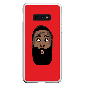 Чехол для Samsung S10E с принтом James Harden в Екатеринбурге, Силикон | Область печати: задняя сторона чехла, без боковых панелей | 13 | fear the beard | houston rockets | mvp | nba | баскетбол | джеймс харден | нба | хьюстон рокетс