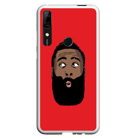 Чехол для Honor P Smart Z с принтом James Harden в Екатеринбурге, Силикон | Область печати: задняя сторона чехла, без боковых панелей | Тематика изображения на принте: 13 | fear the beard | houston rockets | mvp | nba | баскетбол | джеймс харден | нба | хьюстон рокетс