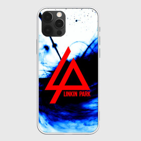 Чехол для iPhone 12 Pro с принтом LINKIN PARK BLUE SMOKE  в Екатеринбурге, силикон | область печати: задняя сторона чехла, без боковых панелей | Тематика изображения на принте: linkin park | logo | music | pop | rock | альтернатива | металл | музыка | музыкальный | поп | рок | честер беннингтон