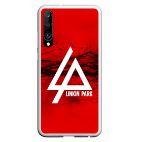 Чехол для Honor P30 с принтом LINKIN PARK lightning red в Екатеринбурге, Силикон | Область печати: задняя сторона чехла, без боковых панелей | Тематика изображения на принте: linkin park | logo | music | pop | rock | альтернатива | металл | музыка | музыкальный | поп | рок | честер беннингтон