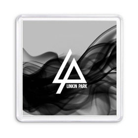 Магнит 55*55 с принтом LINKIN PARK SMOKE GRAY 2018 в Екатеринбурге, Пластик | Размер: 65*65 мм; Размер печати: 55*55 мм | linkin park | logo | music | pop | rock | альтернатива | металл | музыка | музыкальный | поп | рок | честер беннингтон