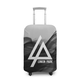 Чехол для чемодана 3D с принтом LINKIN PARK SMOKE GRAY 2018 в Екатеринбурге, 86% полиэфир, 14% спандекс | двустороннее нанесение принта, прорези для ручек и колес | linkin park | logo | music | pop | rock | альтернатива | металл | музыка | музыкальный | поп | рок | честер беннингтон