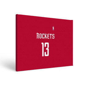 Холст прямоугольный с принтом Houston Rockets в Екатеринбурге, 100% ПВХ |  | 13 | fear the beard | houston rockets | nba | rise sports | баскетбол | баскетбольная | джеймс харден | нба | номер | спортивная | форма | хьюстон рокетс