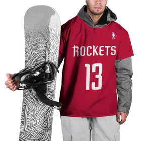 Накидка на куртку 3D с принтом Houston Rockets в Екатеринбурге, 100% полиэстер |  | 13 | fear the beard | houston rockets | nba | rise sports | баскетбол | баскетбольная | джеймс харден | нба | номер | спортивная | форма | хьюстон рокетс