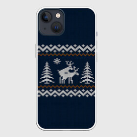 Чехол для iPhone 13 с принтом Неприличные Олени в Екатеринбурге,  |  | 2019 | 2020 | 2021 | 2022 | 2023 | 2024 | 2025 | вязание | вязаный | год | дед | елка | елки | лес | мороз | новый | олени | олень | оленями | прикол | свитер | снегурочка | шутка | юмор