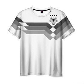 Мужская футболка 3D с принтом Германия Чемпионат мира 2018 в Екатеринбурге, 100% полиэфир | прямой крой, круглый вырез горловины, длина до линии бедер | cup | fifa | russia | world | германия | россия | чемпионы
