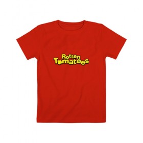 Детская футболка хлопок с принтом Rotten Tomatoes в Екатеринбурге, 100% хлопок | круглый вырез горловины, полуприлегающий силуэт, длина до линии бедер | 