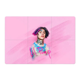 Магнитный плакат 3Х2 с принтом Lil Pink в Екатеринбурге, Полимерный материал с магнитным слоем | 6 деталей размером 9*9 см | Тематика изображения на принте: lil peep | rap | густав ор | лил пип | рэп