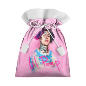 Подарочный 3D мешок с принтом Lil Pink в Екатеринбурге, 100% полиэстер | Размер: 29*39 см | lil peep | rap | густав ор | лил пип | рэп
