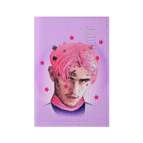 Обложка для паспорта матовая кожа с принтом Lil Prince в Екатеринбурге, натуральная матовая кожа | размер 19,3 х 13,7 см; прозрачные пластиковые крепления | Тематика изображения на принте: lil peep | rap | густав ор | лил пип | рэп