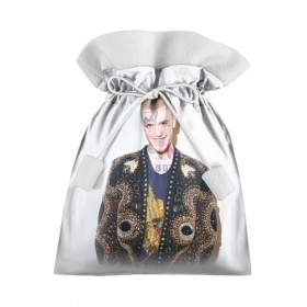 Подарочный 3D мешок с принтом White Peep в Екатеринбурге, 100% полиэстер | Размер: 29*39 см | lil peep | rap | густав ор | лил пип | рэп
