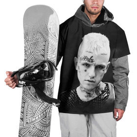 Накидка на куртку 3D с принтом Rip Peep в Екатеринбурге, 100% полиэстер |  | lil peep | rap | густав ор | лил пип | рэп