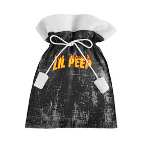 Подарочный 3D мешок с принтом Lil Fire Peep в Екатеринбурге, 100% полиэстер | Размер: 29*39 см | lil peep | rap | густав ор | лил пип | рэп