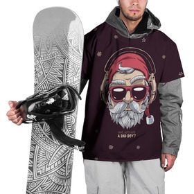 Накидка на куртку 3D с принтом Who was a bad boy? в Екатеринбурге, 100% полиэстер |  | bad | beard | boy | christmas | hipster | new year | santa | борода | дед мороз | новый год | рождество | санта | хипстер