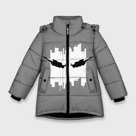 Зимняя куртка для девочек 3D с принтом RAINBOW SIX SIEGE VIGIL в Екатеринбурге, ткань верха — 100% полиэстер; подклад — 100% полиэстер, утеплитель — 100% полиэстер. | длина ниже бедра, удлиненная спинка, воротник стойка и отстегивающийся капюшон. Есть боковые карманы с листочкой на кнопках, утяжки по низу изделия и внутренний карман на молнии. 

Предусмотрены светоотражающий принт на спинке, радужный светоотражающий элемент на пуллере молнии и на резинке для утяжки. | cybersport | esports | pro league | r6 | rainbow | rainbow six | siege | six | weapon | армия | боевик | военные | война | игры | киберспорт | логотип | модные | оперативники | оружие | радуга | черный белый | шутер