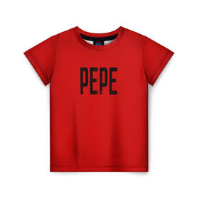 Детская футболка 3D с принтом LiL PEPE в Екатеринбурге, 100% гипоаллергенный полиэфир | прямой крой, круглый вырез горловины, длина до линии бедер, чуть спущенное плечо, ткань немного тянется | cry baby | emo | lil peep | rap | группа | музыка | надпись | нытик | рэп | эмо