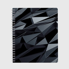 Тетрадь с принтом abstraction в Екатеринбурге, 100% бумага | 48 листов, плотность листов — 60 г/м2, плотность картонной обложки — 250 г/м2. Листы скреплены сбоку удобной пружинной спиралью. Уголки страниц и обложки скругленные. Цвет линий — светло-серый
 | abstraction | geometry | polygon | абстракция | геометрия | грань | краски | кубик | кубики | линии | мозаика | полигон | разноцветные | ребро | текстура | тени | узор