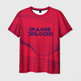 Мужская футболка 3D с принтом Imagine Dragons в Екатеринбурге, 100% полиэфир | прямой крой, круглый вырез горловины, длина до линии бедер | imagine dragons | music | pop | rock | альтернатива | германия | группа | дэн рейнольдс | инди рок | металл | музыка | музыкальный | поп | рок