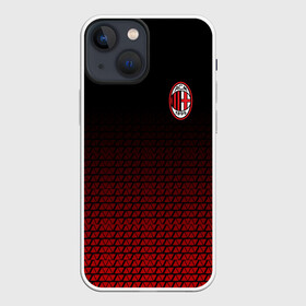 Чехол для iPhone 13 mini с принтом AC MILAN в Екатеринбурге,  |  | ac milan | fc | fc milan | football | milan | soccer | белый | клуб | красный | милан | спорт | спортивные | фк | футбол | цвет.логотип | черный | эмблема