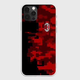 Чехол для iPhone 12 Pro с принтом AC MILAN в Екатеринбурге, силикон | область печати: задняя сторона чехла, без боковых панелей | ac milan | fc | fc milan | football | milan | soccer | белый | клуб | красный | милан | спорт | спортивные | фк | футбол | цвет.логотип | черный | эмблема