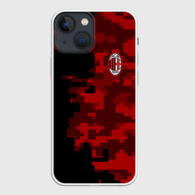 Чехол для iPhone 13 mini с принтом AC MILAN в Екатеринбурге,  |  | ac milan | fc | fc milan | football | milan | soccer | белый | клуб | красный | милан | спорт | спортивные | фк | футбол | цвет.логотип | черный | эмблема