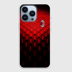 Чехол для iPhone 13 Pro с принтом AC MILAN в Екатеринбурге,  |  | ac milan | fc | fc milan | football | milan | soccer | белый | клуб | красный | милан | спорт | спортивные | фк | футбол | цвет.логотип | черный | эмблема