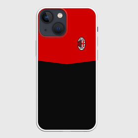 Чехол для iPhone 13 mini с принтом AC MILAN в Екатеринбурге,  |  | ac milan | fc | fc milan | football | milan | soccer | белый | клуб | красный | милан | спорт | спортивные | фк | футбол | цвет.логотип | черный | эмблема