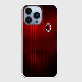 Чехол для iPhone 13 Pro с принтом AC MILAN в Екатеринбурге,  |  | ac milan | fc | fc milan | football | milan | soccer | белый | клуб | красный | милан | спорт | спортивные | фк | футбол | цвет.логотип | черный | эмблема