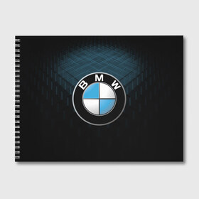 Альбом для рисования с принтом BMW 2018 Blue Line в Екатеринбурге, 100% бумага
 | матовая бумага, плотность 200 мг. | Тематика изображения на принте: bmw | bmw motorsport | bmw performance | carbon | m | motorsport | performance | sport | бмв | карбон | моторспорт | спорт