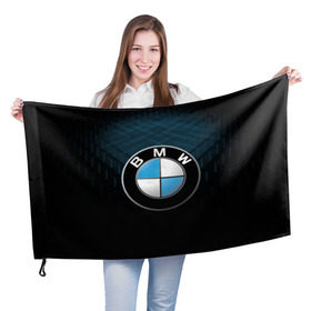 Флаг 3D с принтом BMW 2018 Blue Line в Екатеринбурге, 100% полиэстер | плотность ткани — 95 г/м2, размер — 67 х 109 см. Принт наносится с одной стороны | bmw | bmw motorsport | bmw performance | carbon | m | motorsport | performance | sport | бмв | карбон | моторспорт | спорт