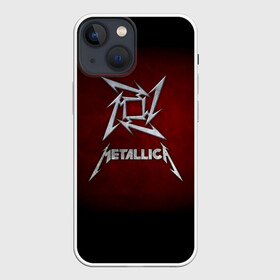 Чехол для iPhone 13 mini с принтом Metallica в Екатеринбурге,  |  | metallica | группа | джеймс хэтфилд | кирк хэмметт | ларс ульрих | метал | металика | металлика | миталика | музыка | роберт трухильо | рок | трэш | трэшметал | хард | хардрок | хеви | хевиметал