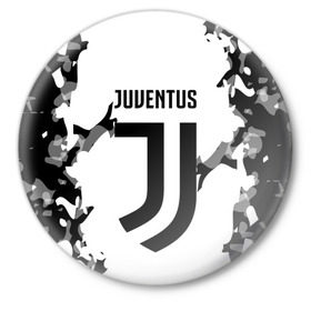 Значок с принтом Juventus 2018 Original в Екатеринбурге,  металл | круглая форма, металлическая застежка в виде булавки | fly emirates | juventus | ronaldo | клуб | линии | мода | модные | мяч | реал мадрид | спорт | спортивные | стиль | футбол | футбольный клуб | экстрим | эмблема | ювентус