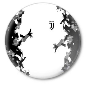 Значок с принтом Juventus 2018 Original в Екатеринбурге,  металл | круглая форма, металлическая застежка в виде булавки | fly emirates | juventus | ronaldo | клуб | линии | мода | модные | мяч | реал мадрид | спорт | спортивные | стиль | футбол | футбольный клуб | экстрим | эмблема | ювентус