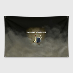 Флаг-баннер с принтом Imagine Dragons Dream в Екатеринбурге, 100% полиэстер | размер 67 х 109 см, плотность ткани — 95 г/м2; по краям флага есть четыре люверса для крепления | альтернативный | американская | группа | драгонс | имеджин | инди | индирок | поп | рок | электроник