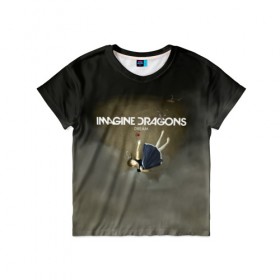 Детская футболка 3D с принтом Imagine Dragons Dream в Екатеринбурге, 100% гипоаллергенный полиэфир | прямой крой, круглый вырез горловины, длина до линии бедер, чуть спущенное плечо, ткань немного тянется | альтернативный | американская | группа | драгонс | имеджин | инди | индирок | поп | рок | электроник