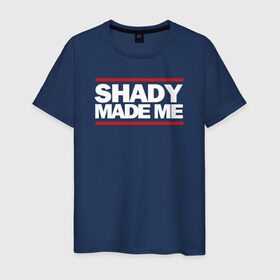 Мужская футболка хлопок с принтом Shady Made Me в Екатеринбурге, 100% хлопок | прямой крой, круглый вырез горловины, длина до линии бедер, слегка спущенное плечо. | eminem | rap | swag | рэп | свэг | эминем