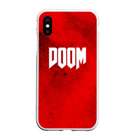 Чехол для iPhone XS Max матовый с принтом DOOM MARS GAME в Екатеринбурге, Силикон | Область печати: задняя сторона чехла, без боковых панелей | art | doom | game | возвращение | дум | игра | легенда | шутер